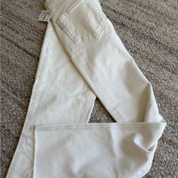 Paige Brand Women's Straight Leg Jeans in Cream - Picture 4 of 4